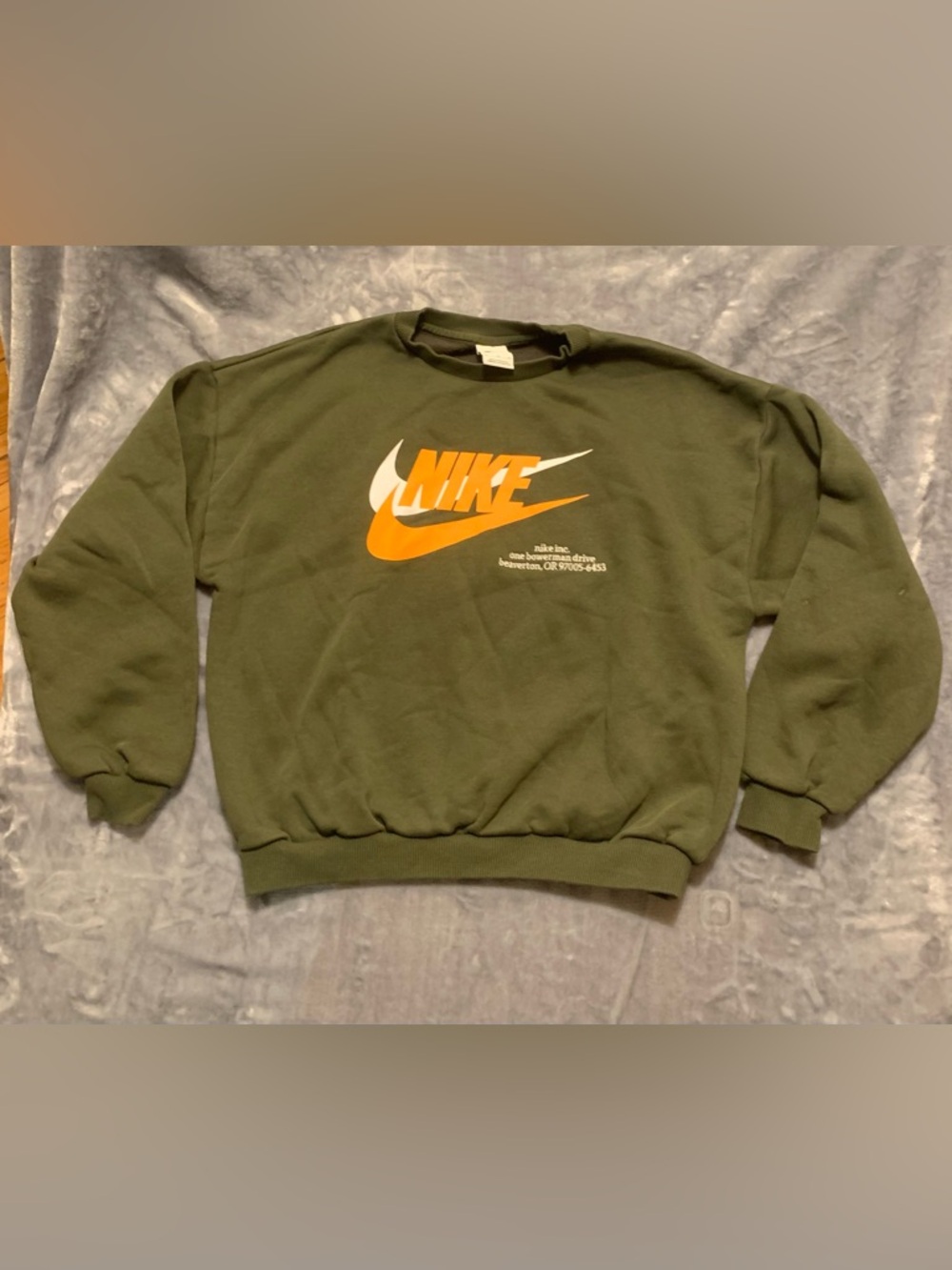 Nike Youth XL Olive Green Crewneck